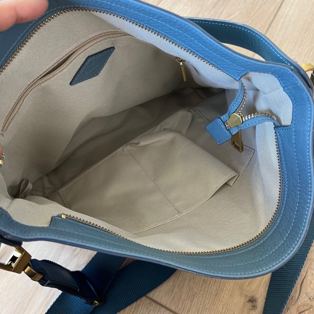 Fossil Maya Hobo Crossbody Faded Indigo - Picture 12 of 14